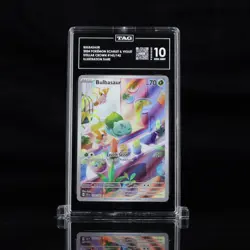 Pokemon Bulbasaur Stellar Crown Illustration Rare #143 TAG 10 Gem Mint - Image 1
