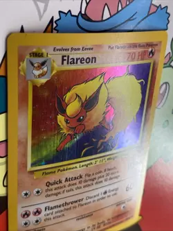 Flareon - 3/64 Jungle Holo Rare Pokemon - LP - Image 5
