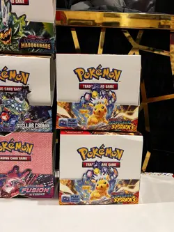 Pokemon TCG FUSION SURGING MEGA TWI Booster Box Display - Empty LOT OF 7 Boxes - Image 3