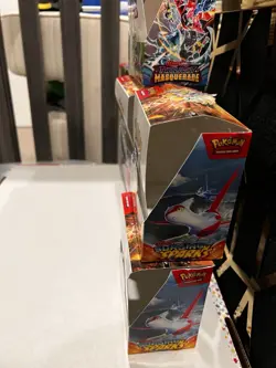 Pokemon TCG FUSION SURGING MEGA TWI Booster Box Display - Empty LOT OF 7 Boxes - Image 5