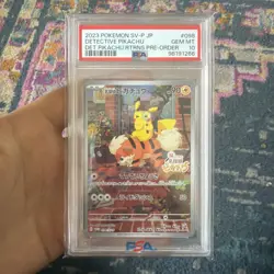 2023 POKEMON JPN DETECTIVE PIKACHU RETURNS PROMO #098 DETECTIVE PIKACHU PSA 10 - Image 1