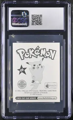 Pokemon Merlin Pokeball (1998) Series 1 S24 CGC 9.5 - Image 2