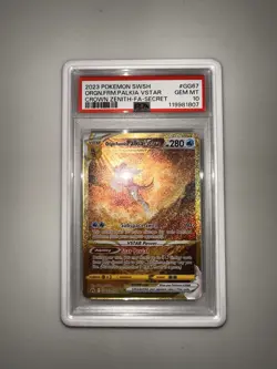 Pokemon TCG Holo Ultra Rare Origin Forme Palkia VSTAR Crown Zenith GG67 PSA 10 - Image 1