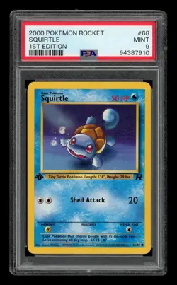 2000 Pokemon Rocket 1st Edition: # 68 Squirtle PSA 9 MINT - Image 1