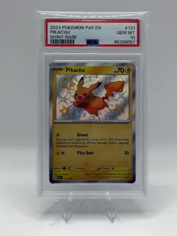 2024 Pokemon Gaming SV Paldean Fates - PAF EN Shiny Pikachu #131/091 PSA 10 - Image 1