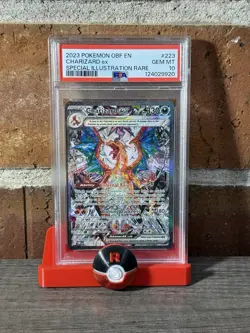 Pokemon 2023 Charizard ex #223 Obsidian Flames SIR PSA 10 - Image 1