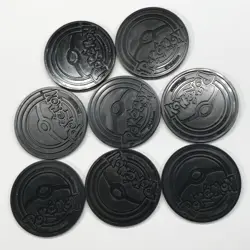 Lot of 8 - Pokemon TCG Holographic Plastic Coins/Rounds - Campos - Image 3