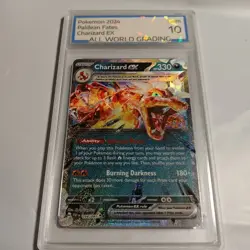 💥 2024 Pokemon Paldean Fates Charizard EX 054/091 Graded Gem Mint 10 all world - Image 1
