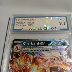 💥 2024 Pokemon Paldean Fates Charizard EX 054/091 Graded Gem Mint 10 all world - Image 2