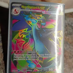 Mega Charizard X EX 109/094 Me02: Phantasmal Flames Ultra Rare Holo Pokemon TCG - Image 1