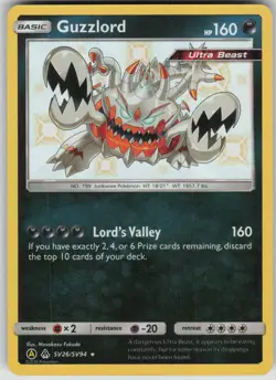 Pokemon TCG Guzzlord Shiny Holo Rare Hidden Fates: Shiny Vault SV26/SV94 - Image 1