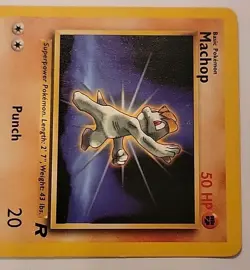 Pokemon TCG Machop 59/82 Team Rocket Regular - Image 5