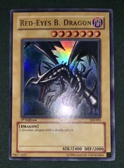 Yugioh Vintage 2003 Red Eyes B. Dragon SDJ-001 Ultra Rare 1st Ed NM - Image 3
