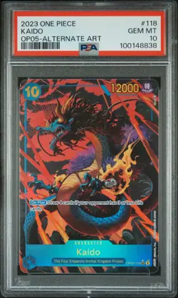 PSA 10 Kaido OP05-118 SEC* (Alternate Art) One Piece Awakening of the New Era - Image 4