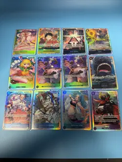 One Piece CCG: Mixed Set SR Lot Of 12 NM+ - Image 1