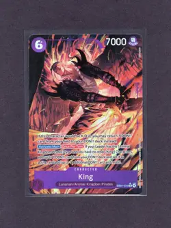 King Alternate Art R EB04-031 The Azure Sea's Seven Foil One Piece Card Game - Image 1