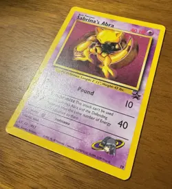 Pokemon TCG Sabrina's Abra Black Star Promo Card 19 WOTC - Image 3