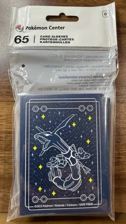 Pokemon Center Rayquaza - Among The Stars - 1 Set of 65 Card Sleeves - BRAND NEW - Image 1