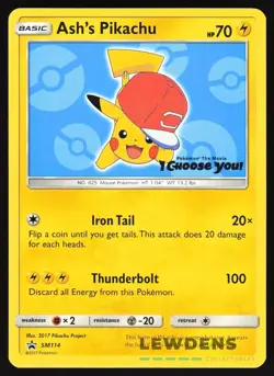 Ash's Pikachu - SM114 - Pokemon The Movie - Black Star Promos - Pokemon Card 7 - Image 1