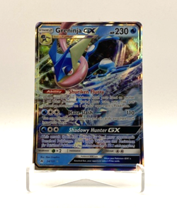Pokemon TCG Greninja GX 24/131 Forbidden Light Sun & Moon Ultra Rare Holo Card - Image 1