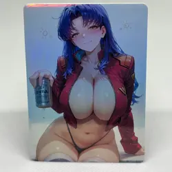 Neon Genesis Evangelion Misato Katsuragi Goddess Anime Waifu ACG Foil Card - Image 1