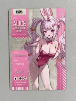 Alice - Goddess of Victory: Nikke Silver Plastic Card - Image 2