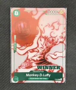 One Piece Card Game - Monkey.D.Luffy (P-061) Foil Winner English Sealed - Image 1