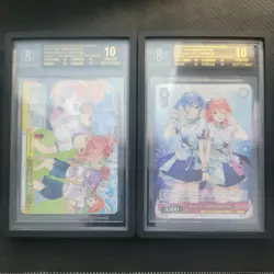 BGS 10 Black Label 2024 Hololive Weiss Schwarz TD Lot of 2 Japanese Cards - Image 1