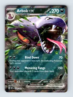 Arbok ex SV: Scarlet & Violet 151 Double Rare Holo 024/165 Pokemon Cards - Image 1