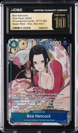2025 ONE PIECE PROMO CARDS #ST17-004 BOA HANCOCK CGC 10 PERFECT - Image 1