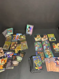 Dragon Ball Z Holo Card Lot - Vegeta #184 Prism + Yu-Gi-Oh - Image 1