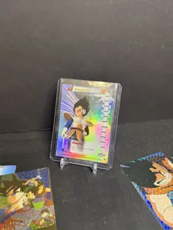 Dragon Ball Z Holo Card Lot - Vegeta #184 Prism + Yu-Gi-Oh - Image 2