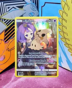Mimikyu Holo Full Art Secret Rare Card 245/236 Sm-Cosmic Eclipse - Image 1