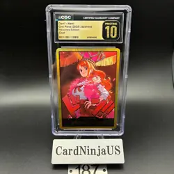 CGC PRISTINE 10 DON!! Nami GOLD EB03 ONE PIECE Card Heroines Edition Japanese - Image 1