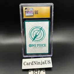 CGC PRISTINE 10 DON!! Nami GOLD EB03 ONE PIECE Card Heroines Edition Japanese - Image 2