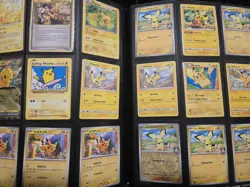 360 Cards W/ Binder, 90 Pikachu Cards, Many EX, A Page For Ea Energy Holo. Pics! - Image 2