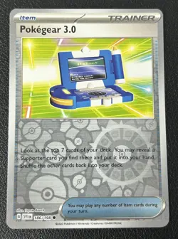Pokegear 3.0 186/198 Scarlet & Violet Base Reverse Holo Pokemon TCG Card NM - Image 1