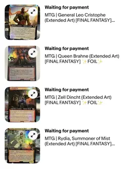 MTG | 21 Extended ✨FOIL✨Final Fantasy Cards As Depicted Private Sale - Image 2