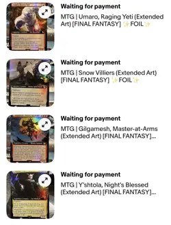 MTG | 21 Extended ✨FOIL✨Final Fantasy Cards As Depicted Private Sale - Image 5
