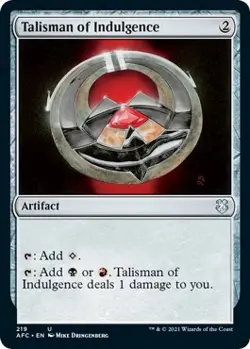 MTG Talisman of Indulgence - 219 / English / Near Mint - Image 1