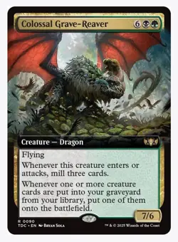 Colossal Grave-Reaver (Extended Art) Commander: Tarkir: Dragonstorm Regular - Image 1