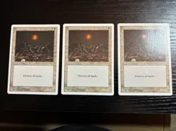 Armageddon X 3 Magic the Gathering mtg played condition - Image 1