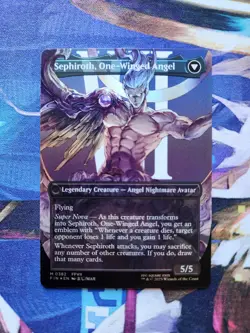 MTG Final Fantasy - Sephiroth, Fabled SOLDIER / One-Winged Angel Borderless FOIL - Image 2