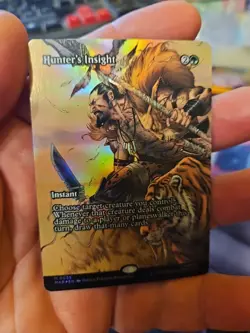 MTG - Marvel Universe Eternal-Legal - Hunter's Insight (Borderless) - NM - Foil - Image 1