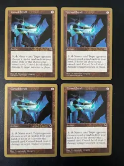 MTG- Cursed Scroll x4 - 1999 Tokyo World Championship Deck - Image 1