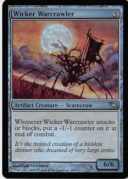 Wicker Warcrawler *FOIL Uncommon* Magic MtG x1 Shadowmoor SP - Image 1