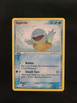 Pokemon TCG Pokemon Squirtle TCG EX Fire Red & Leaf Green Card 83/112 - Image 1