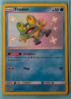 Pokemon TCG Froakie Hidden Fates Sv11/Sv94 Holo Shiny Holo Rare - Image 1