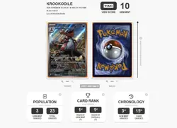 Pokemon Krookodile Black Bolt Illustration Rare #137 TAG 10 Gem Mint - Image 3