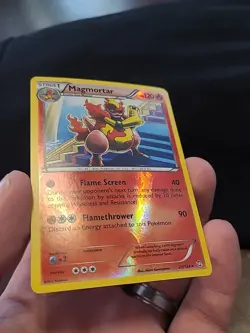 Pokemon TCG Magmortar 21/124 B&W Dragons Exalted Reverse Holo Rare - Image 3